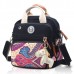 Women Canvas Multifunctional Print Shoulder Bags Backpack