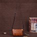 Brenice Women Genuine Leather Retro Handwork Knurling Sling Crossbody Shoulder Bag