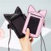 Cute Cartoon Pure Color Card Holder Coin Purse For Women