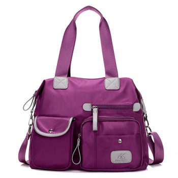 Women Nylon Lightweight Multi  Pocket Big Capacity Handbags Crossbody Bags