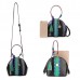Brenice Women National Retro Mini  Shoulder Bag PU Leather Tassel Decoration Shell Handbag