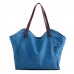 Women Durable Thicker Canvas Handbag Light Casual Large Capacity Shoulder Bag