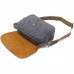 Vintage Genuine Leather Shoulder Bags Canvas Messenger Bags Shoulder Bags