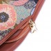 Brenice Women Embroidery Floral Chest Bag Vintage National Crossbody Bag