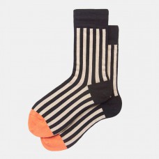 Couple Striped Socks Men And Women In The Tube Vertical Strips Hit The Color Design Sense Street Popular