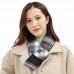 Bakeey Winter 3 Modes Temperature Adjustable USB Rechargeable Rapid Heating Smart Heated Scarf Unisex Couple Woollen Neckerchief