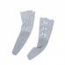 Women Summer Thin Lace Middle Tube Socks Silk Gauze Bow Socks