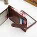 Portable Hasp 11 Card Holder Waxy Slim Women Short Purse Wallets Coin Bags