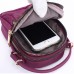 Women Nylon Waterproof Multi   Slot Solid Crossbody Bag Mini Portable Phone Bag