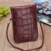 Women Crocodile Shoulder Bags Gilrs Mini Wallet Functional 6 5 Inch Phone Case For Iphone Xiaomi