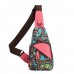 Brenice National Floral Summer Light Women Chest Bag Sling Bag Shoulder Crossbody Bag