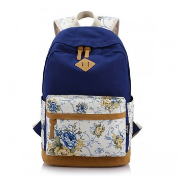 Floral Girl Backpack Women Leisure Backpack Students Backpack Teenager School Bags