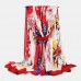 Women Spring Autumn Cotton Floral Print Silk Shawls Hijab Scarf Soft Thin Super Long Color Head Scarves Neckerchief