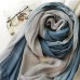 Women Cotton Gradient Contrast Color Ladies Casual Elegant Winter Autumn Keep Warm Neck Protection Multi  purpose Scarf Shawl