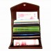 RFID Microfiber Leather Multi  slots 13 Card Slots Card Holder Pure Coin Bags