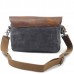 Vintage Genuine Leather Shoulder Bags Canvas Messenger Bags Shoulder Bags