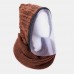 Unisex Detachable Keep Warm Dustproof Zipper Neck Protection Knitted Face Mask Scarf