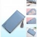 Women Tassel Long Card Holder Candy Color Zipper Purse Coin Bags 5 5  Phone Case For Iphone 7P