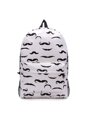 Unisex Canvas Printed Backpack