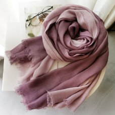 Women Cotton Gradient Contrast Color Ladies Casual Elegant Winter Autumn Keep Warm Neck Protection Multi  purpose Scarf Shawl